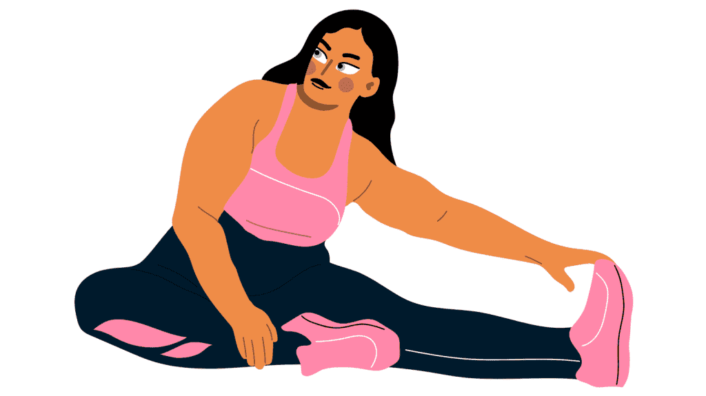 Girl Stretching