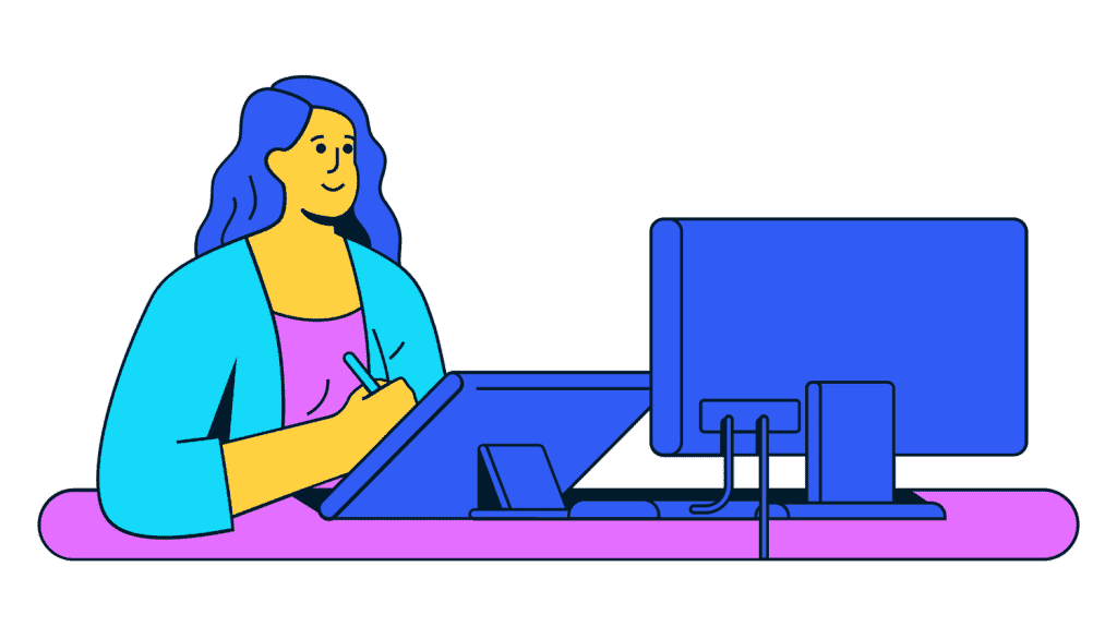 Girl at Computer